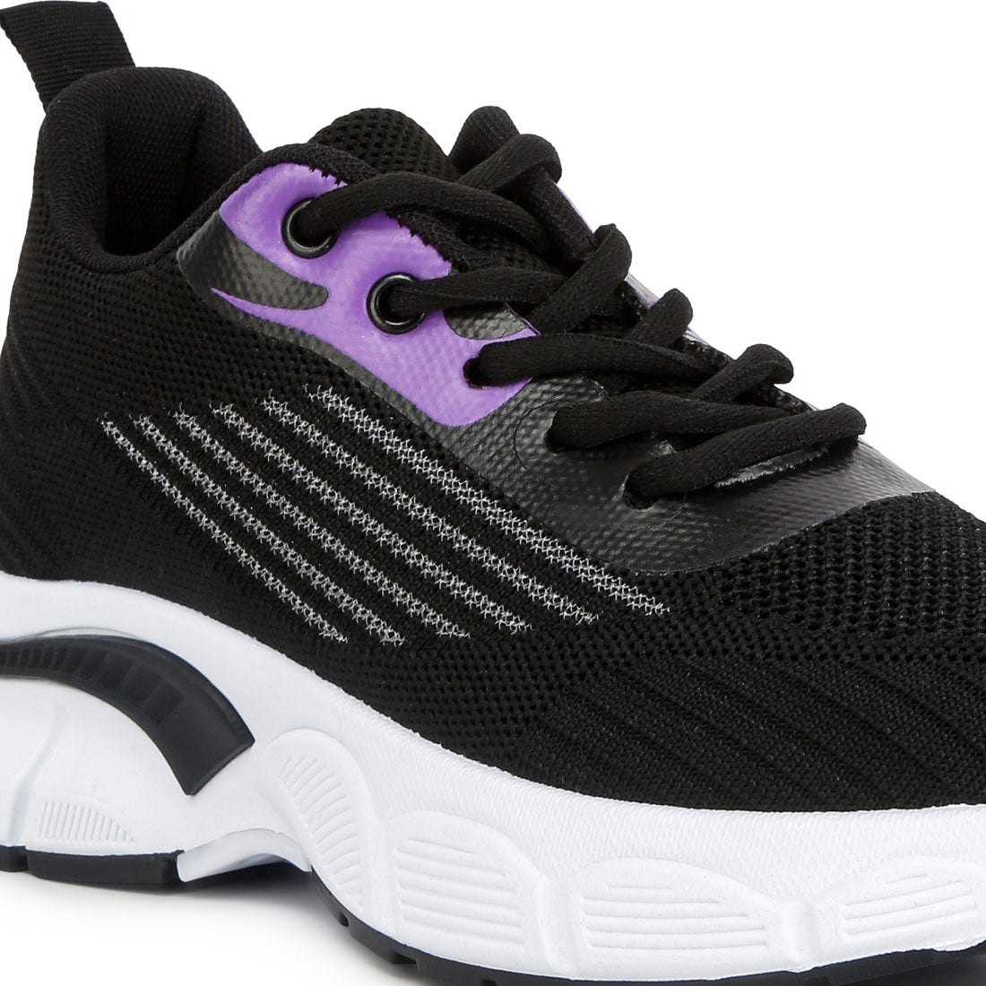 lug sole athletic sneakers#color_black