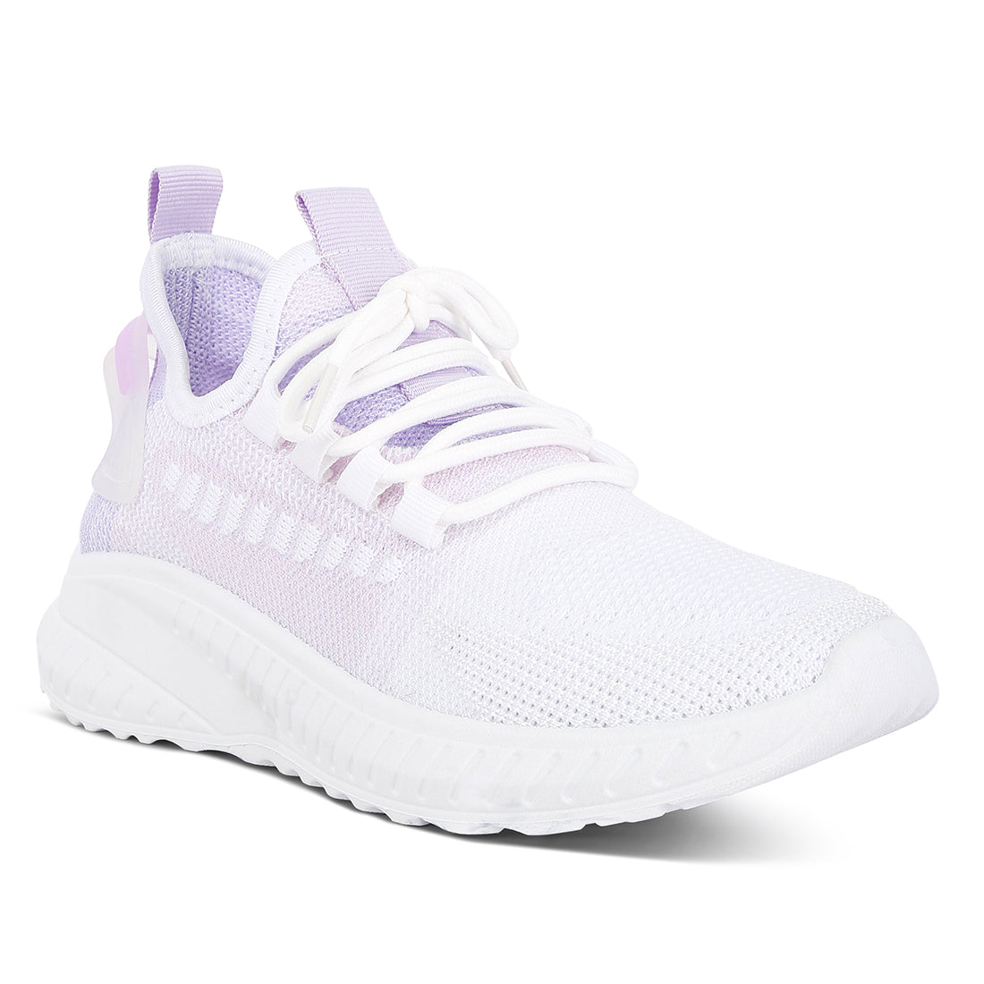 knitted chunky sneakers#color_purple