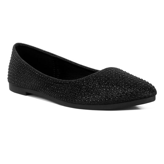 rhinestone studded ballet flats#color_black