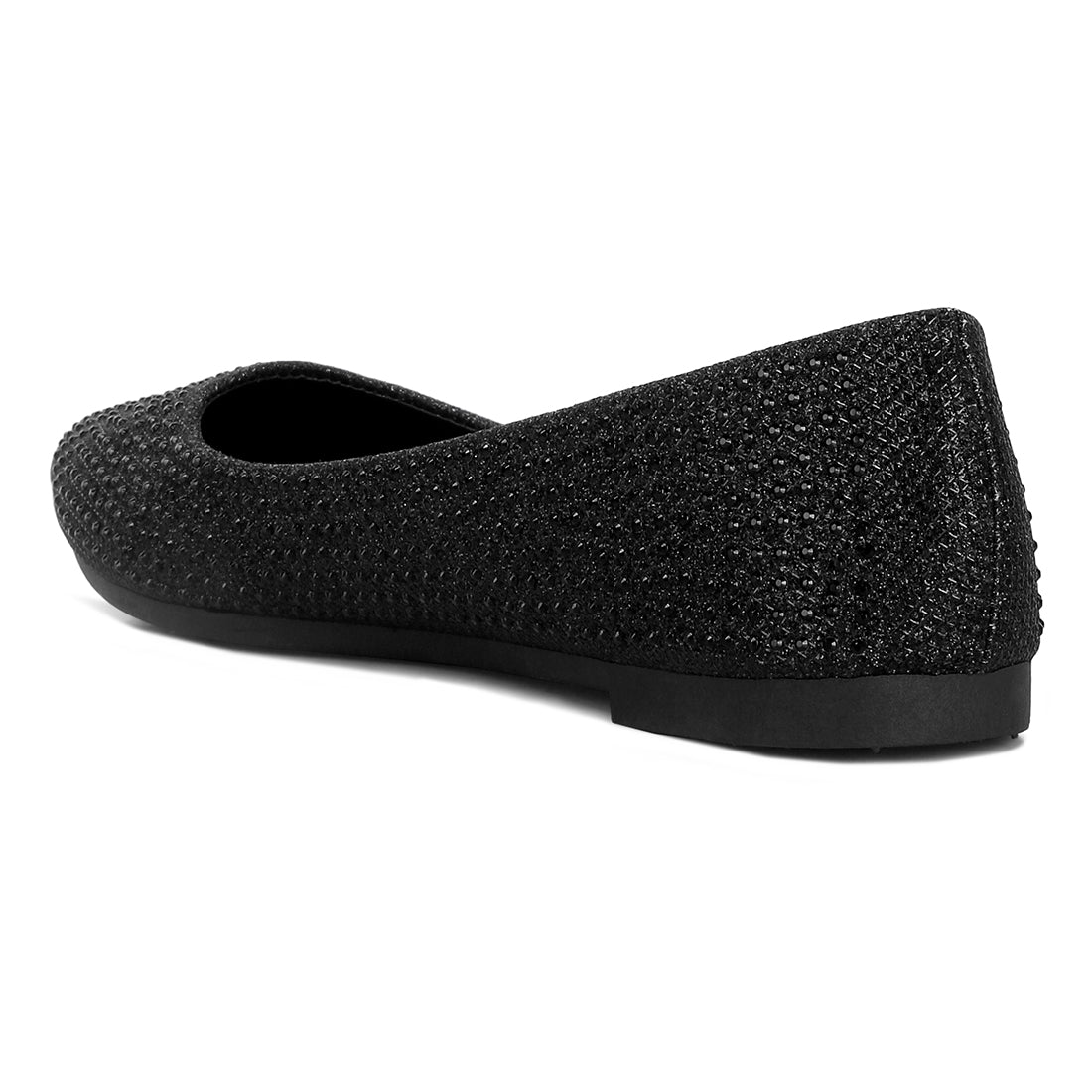 rhinestone studded ballet flats#color_black