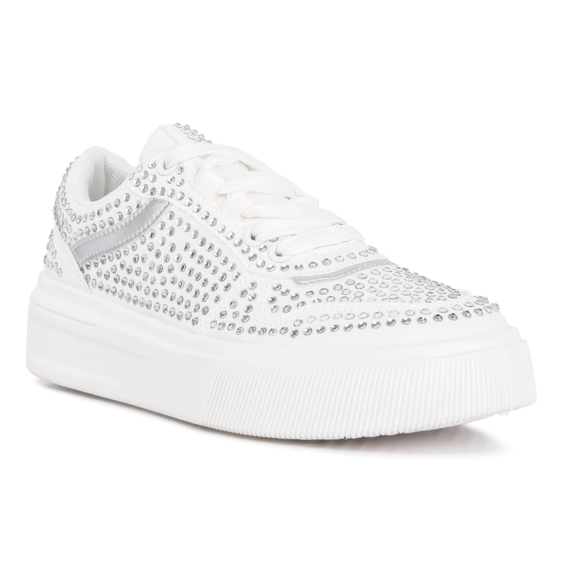 embellished chunky sole sneakers#color_white