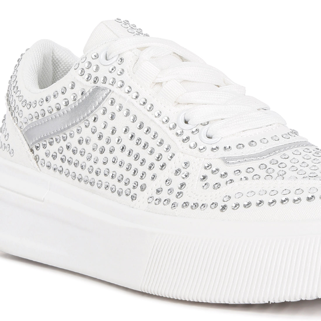 embellished chunky sole sneakers#color_white