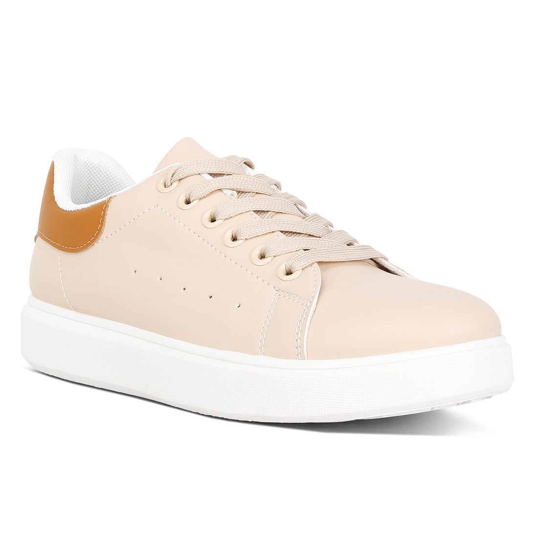 comfortable lace up sneakers#color_beige