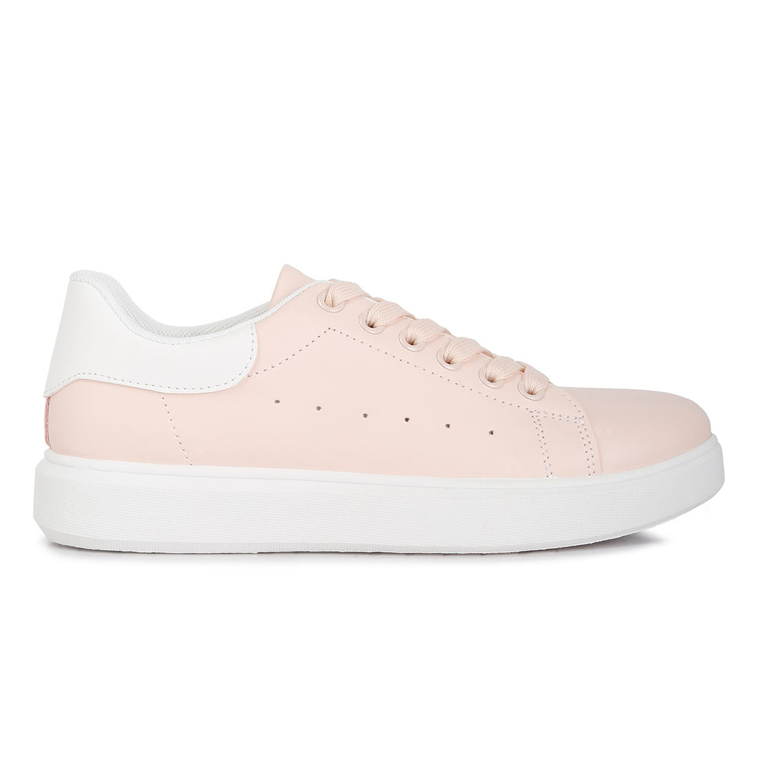 comfortable lace up sneakers#color_pink