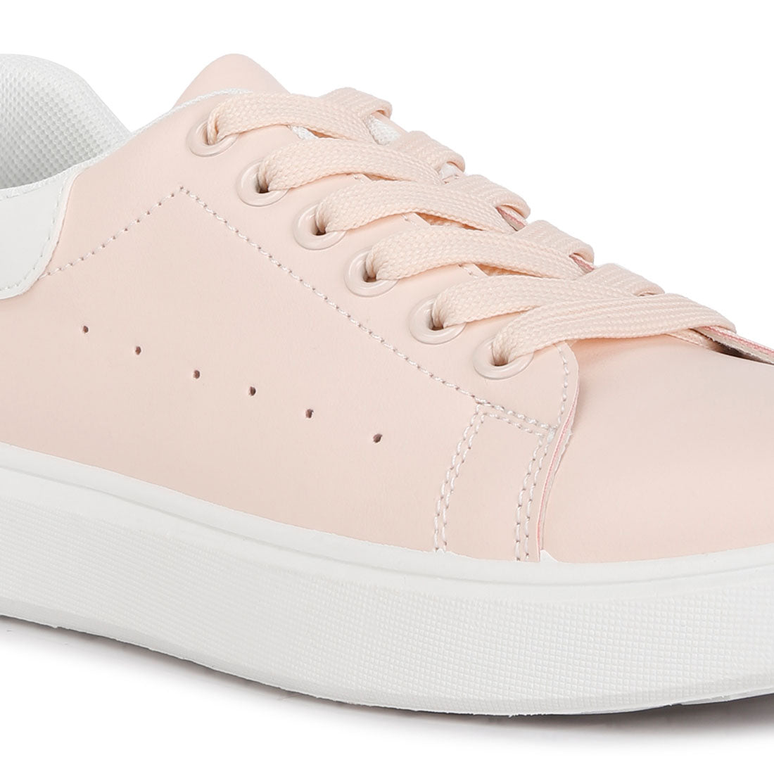 comfortable lace up sneakers#color_pink