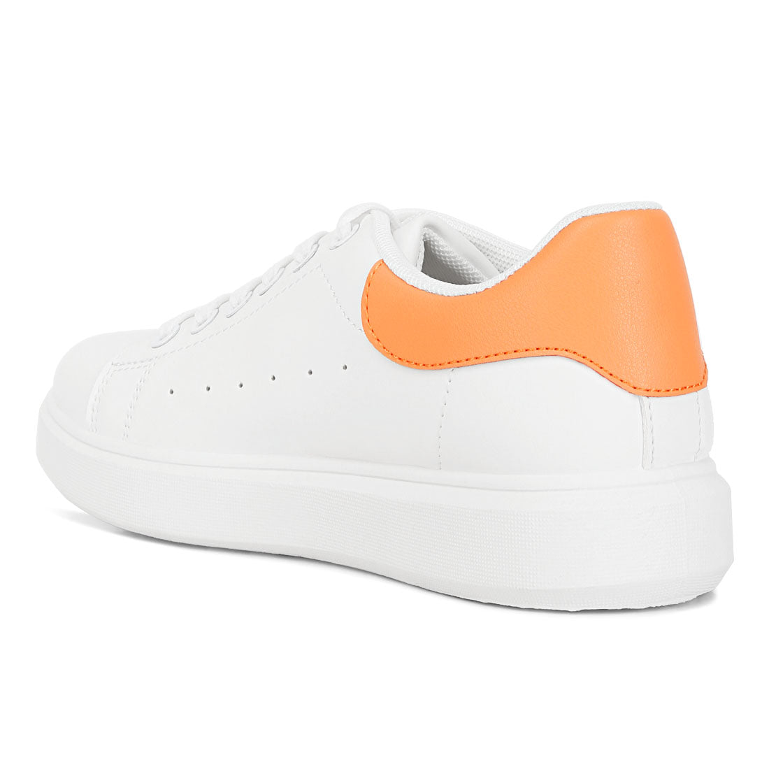 comfortable lace up sneakers#color_white