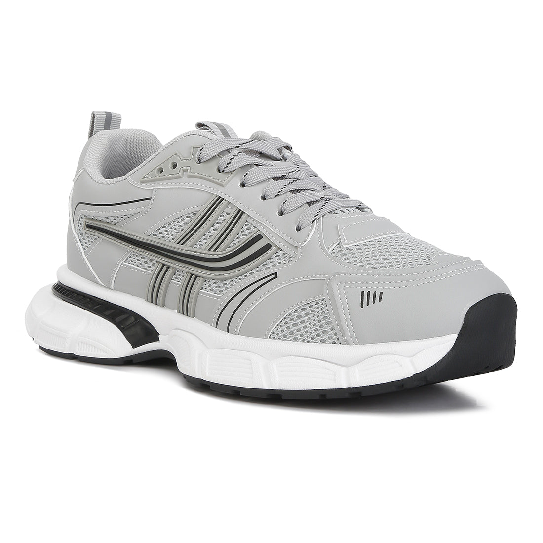 the adventure lace-up sneakers#color_grey