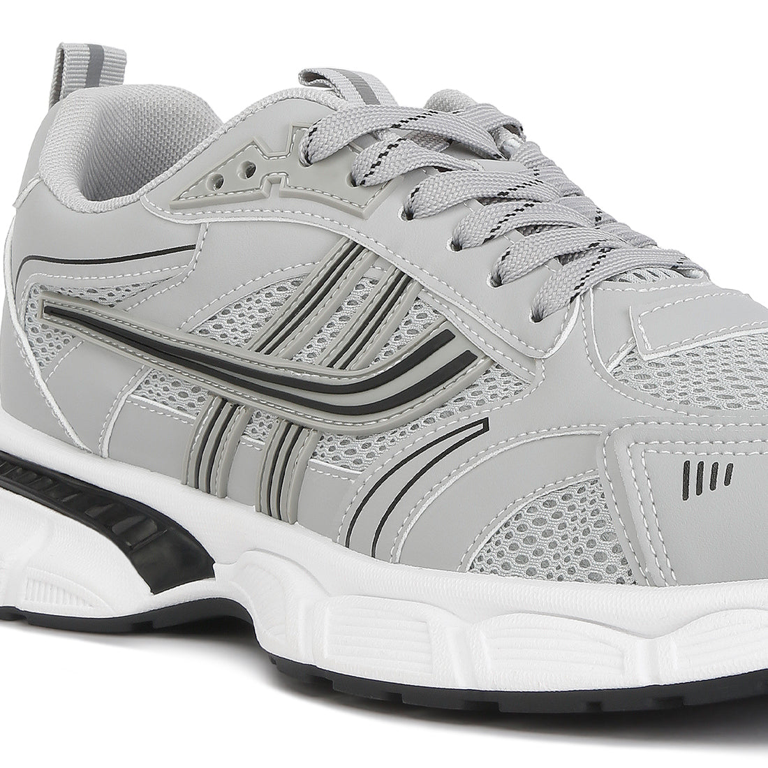 the adventure lace-up sneakers#color_grey