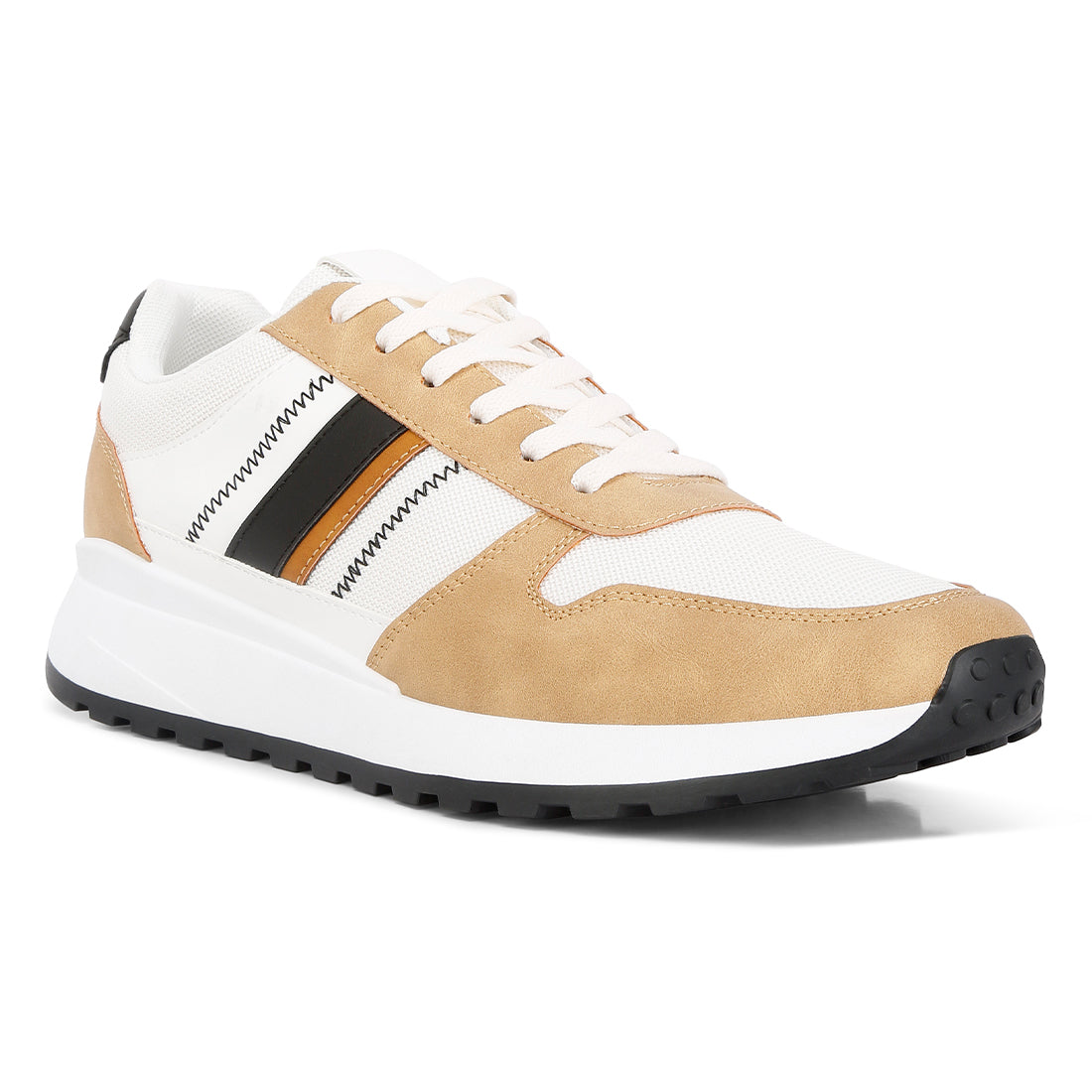 lug sole casual sneakers#color_beige