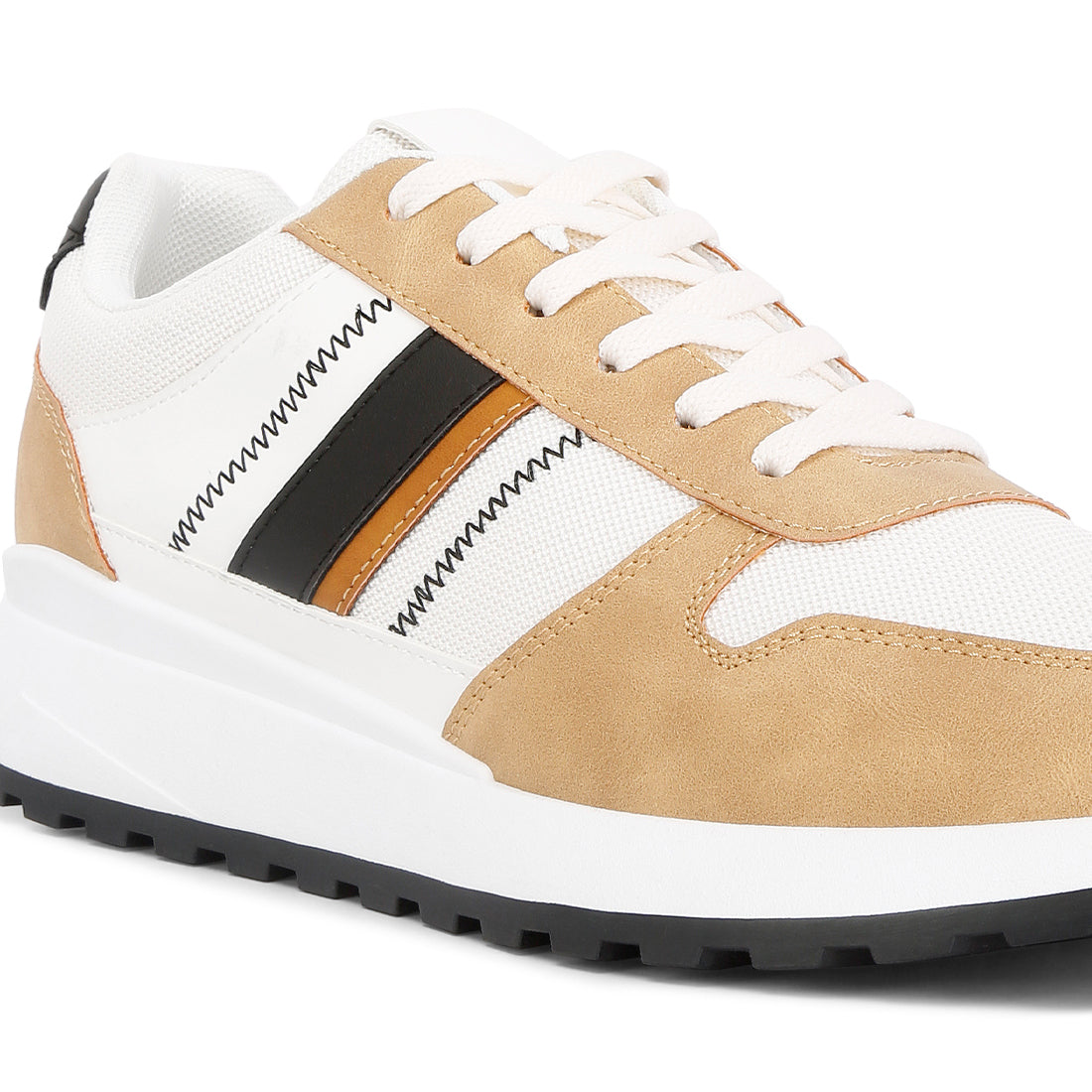 lug sole casual sneakers#color_beige