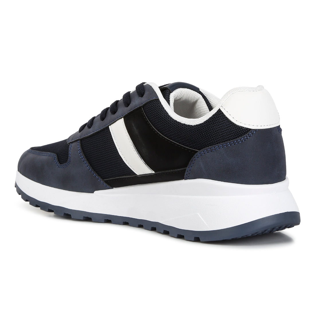 lug sole casual sneakers#color_navy