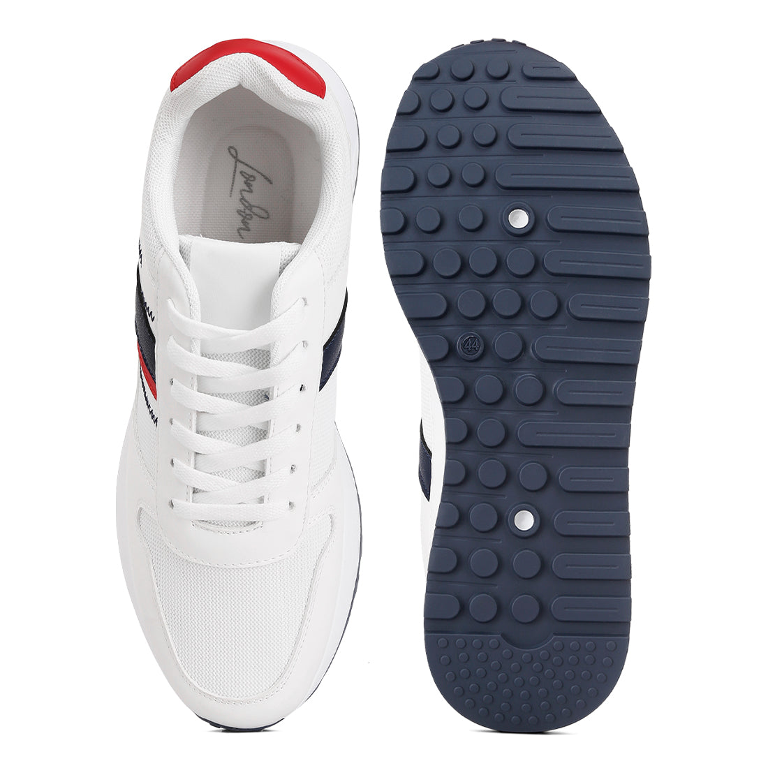 lug sole casual sneakers#color_white