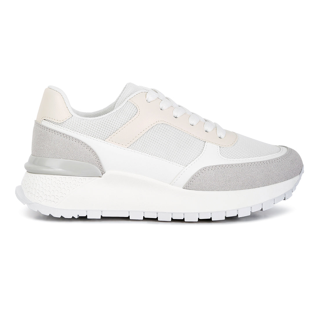 the non-ordinary lace up sneakers#color_white