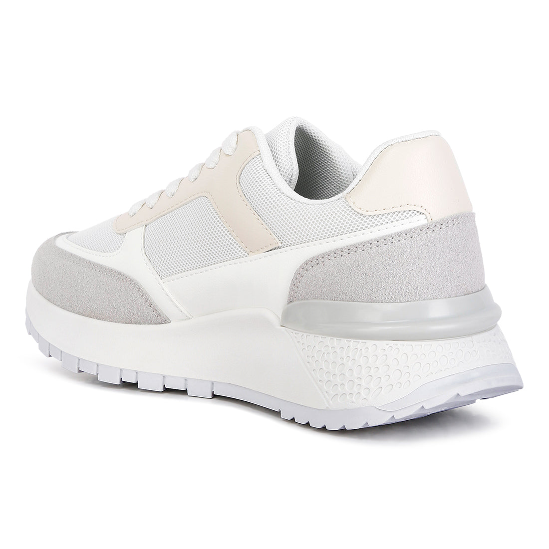 the non-ordinary lace up sneakers#color_white