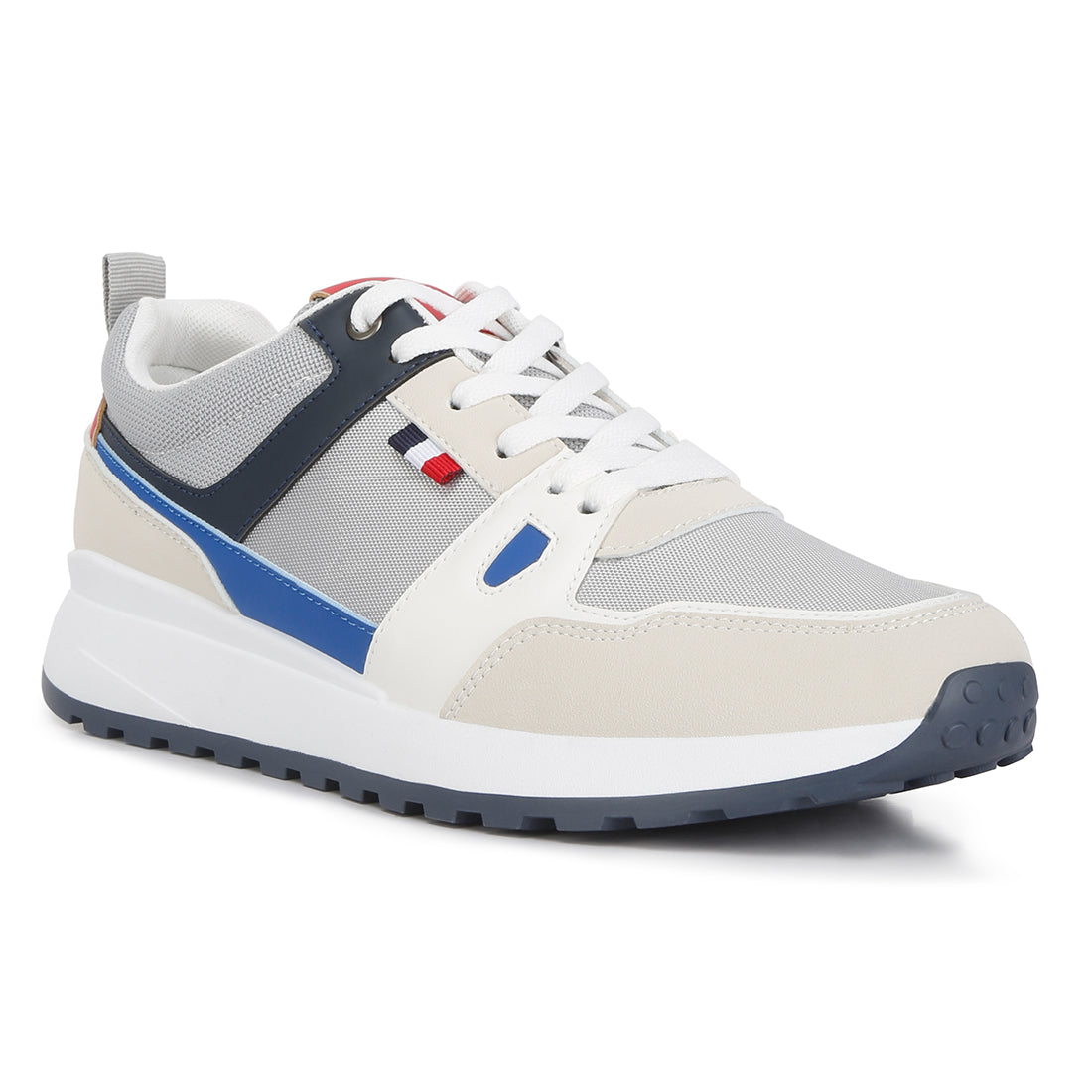 multicolour patchwork casual sneakers#color_grey