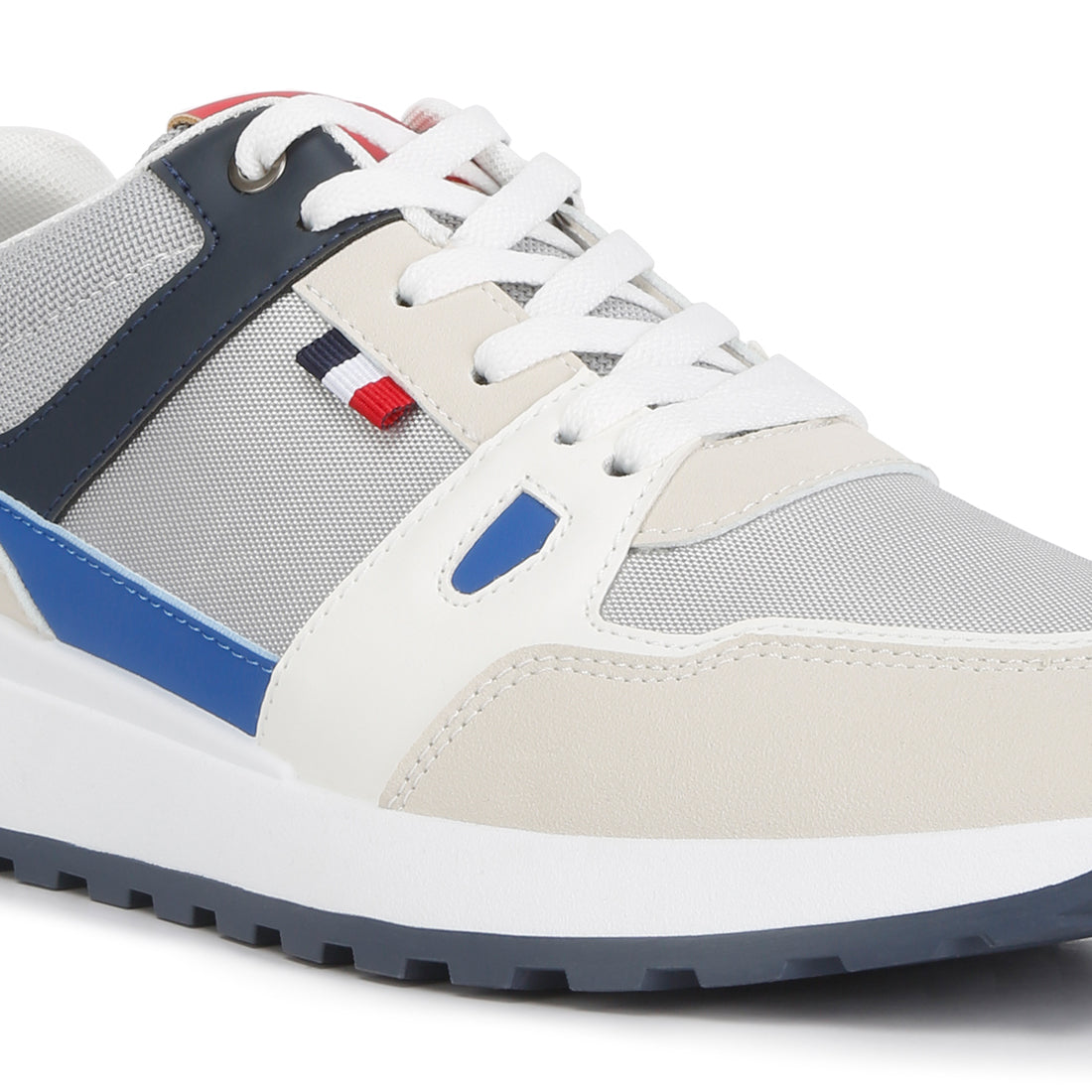 multicolour patchwork casual sneakers#color_grey