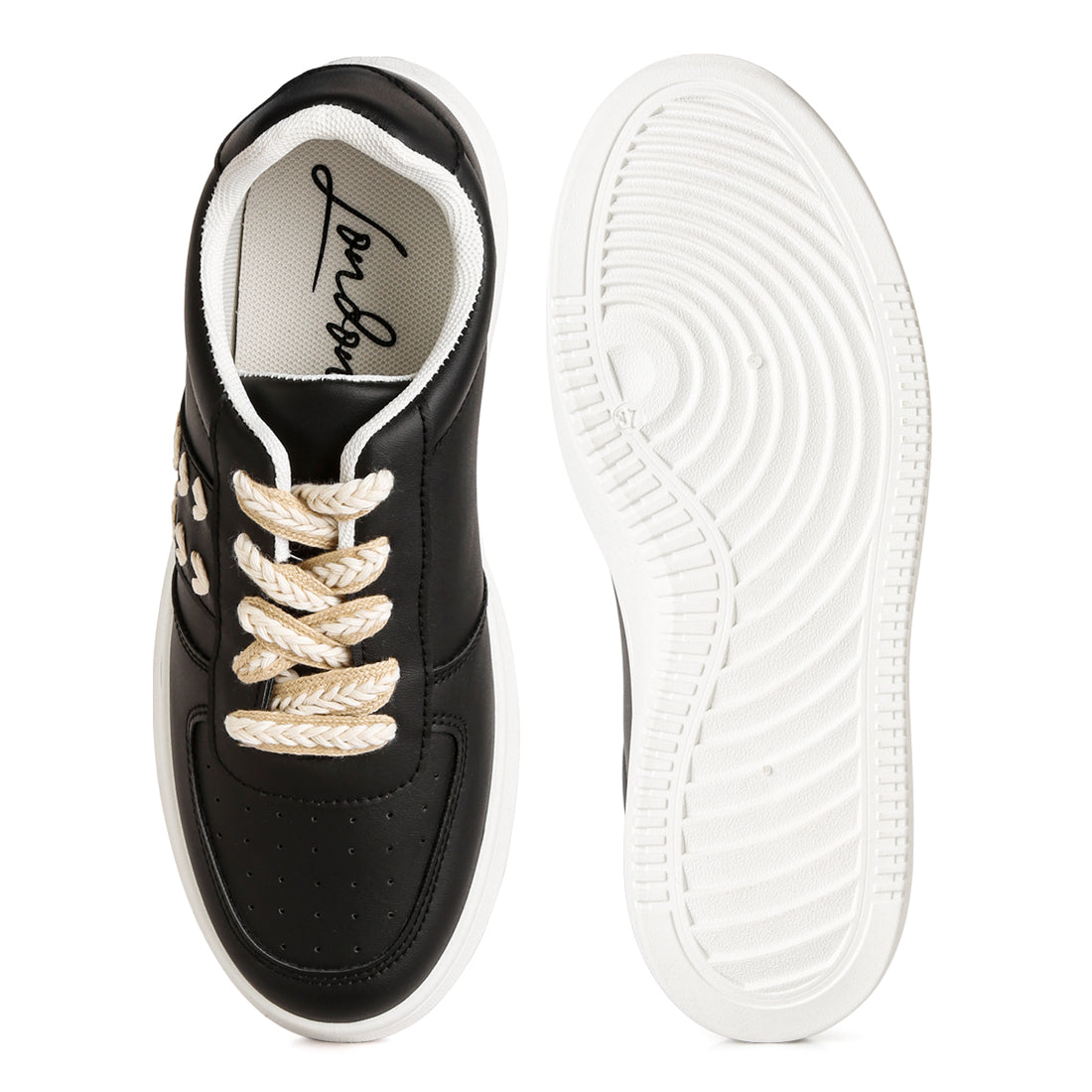 cross stitch detail sneakers#color_black