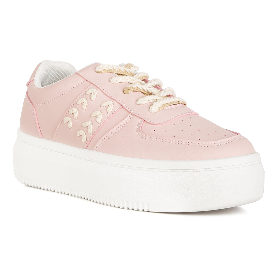 cross stitch detail sneakers#color_blush