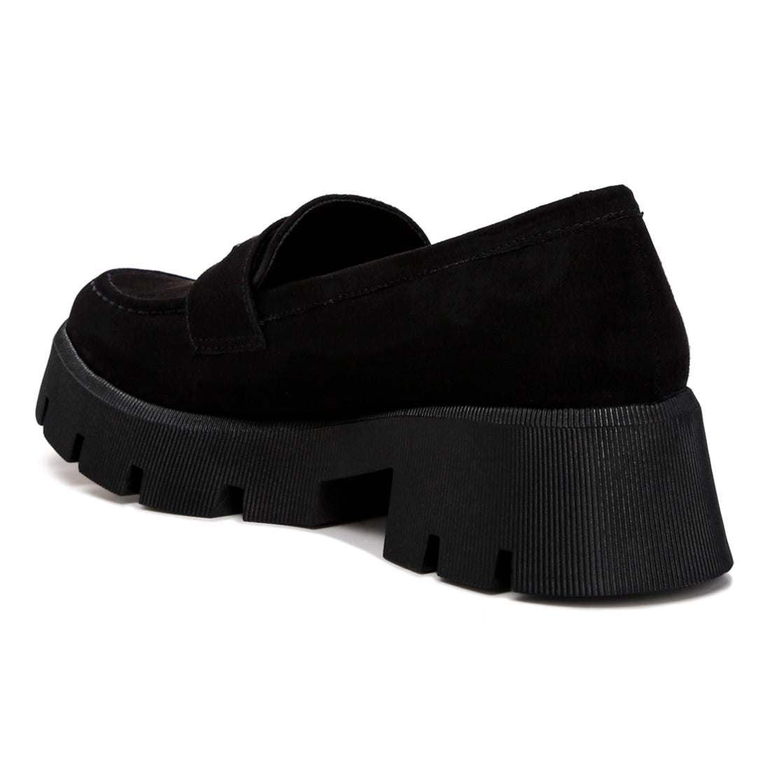 micro suede chunky loafers#color_black
