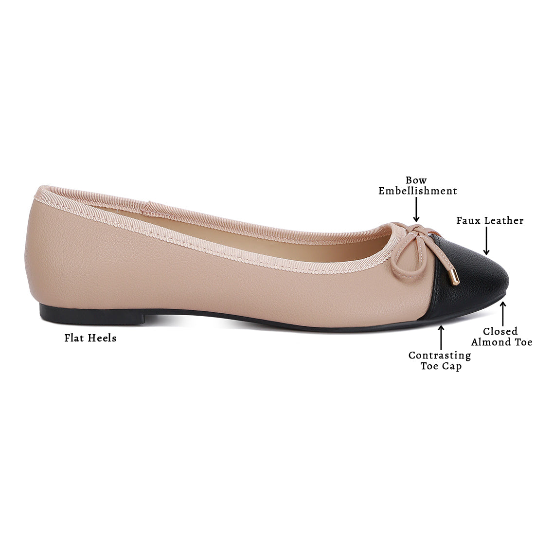 two tone ballet flats#color_nude