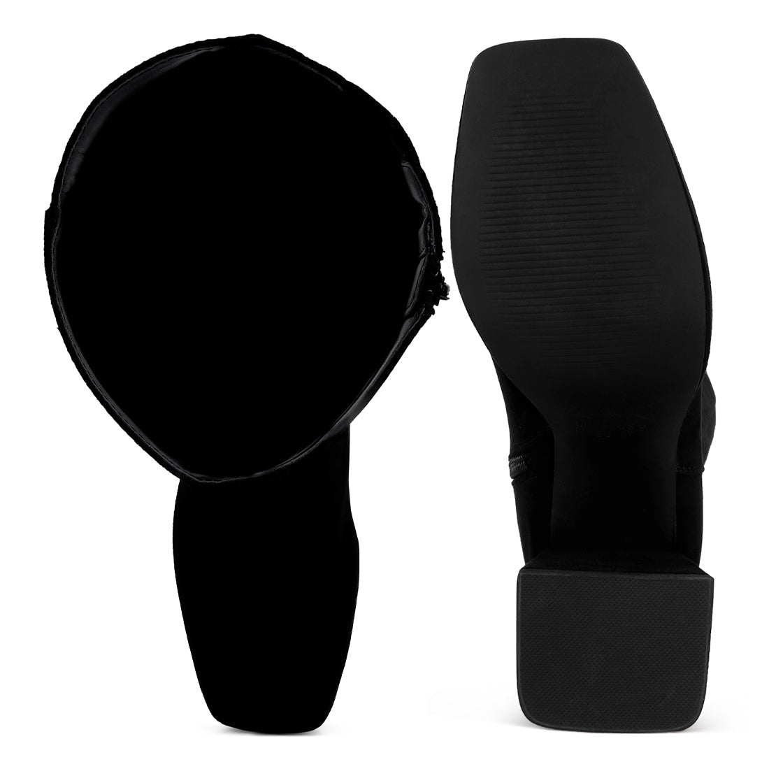 Calf-Length Micro Suede Boots