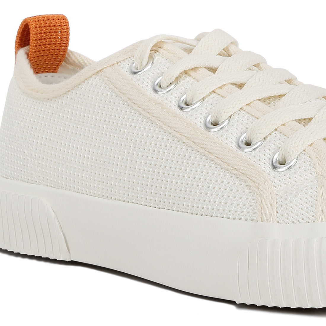chunky sole knitted textile sneakers#color_beige