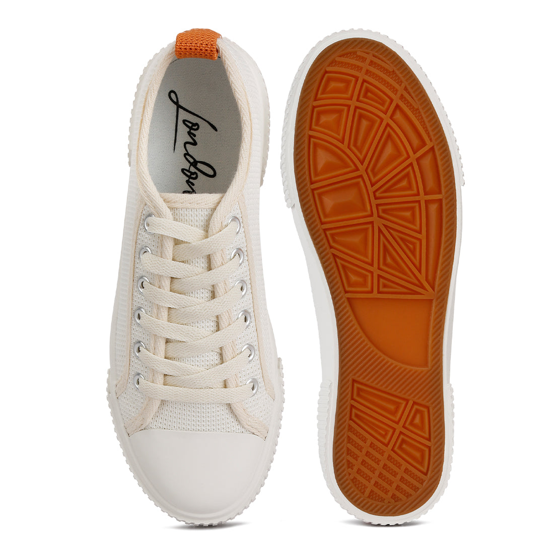 chunky sole knitted textile sneakers#color_beige