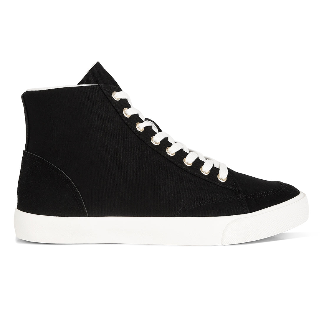 ankle length solid sneakers#color_black