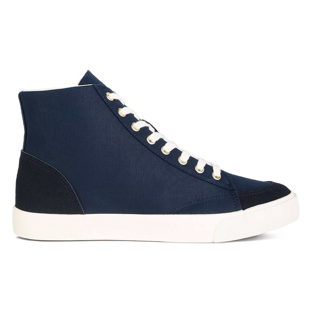 ankle length solid sneakers#color_navy