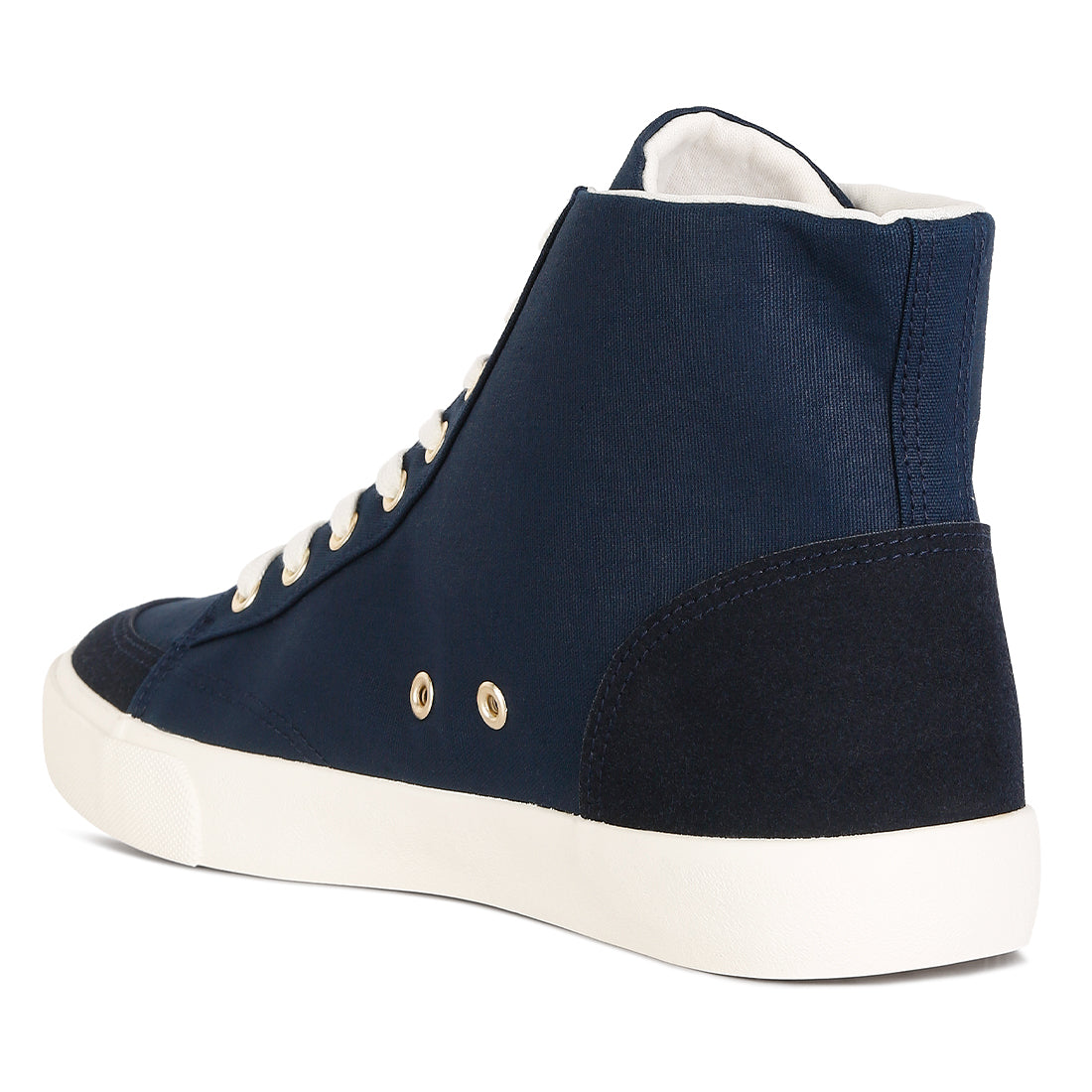 ankle length solid sneakers#color_navy