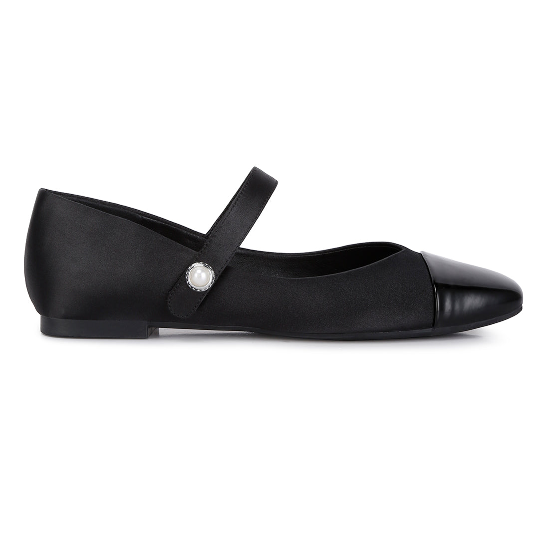 patent toe cap satin mary jane#color_black
