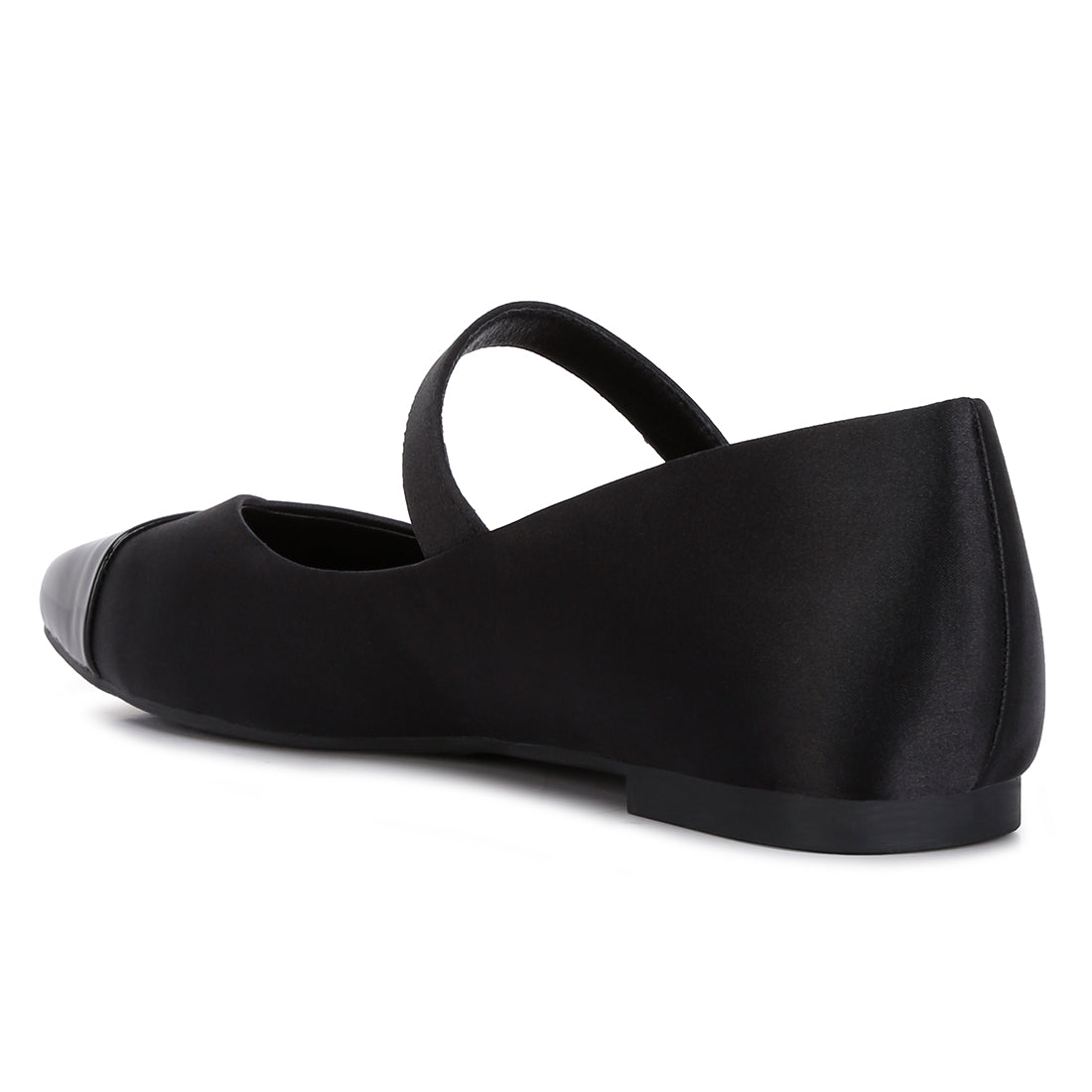 patent toe cap satin mary jane#color_black