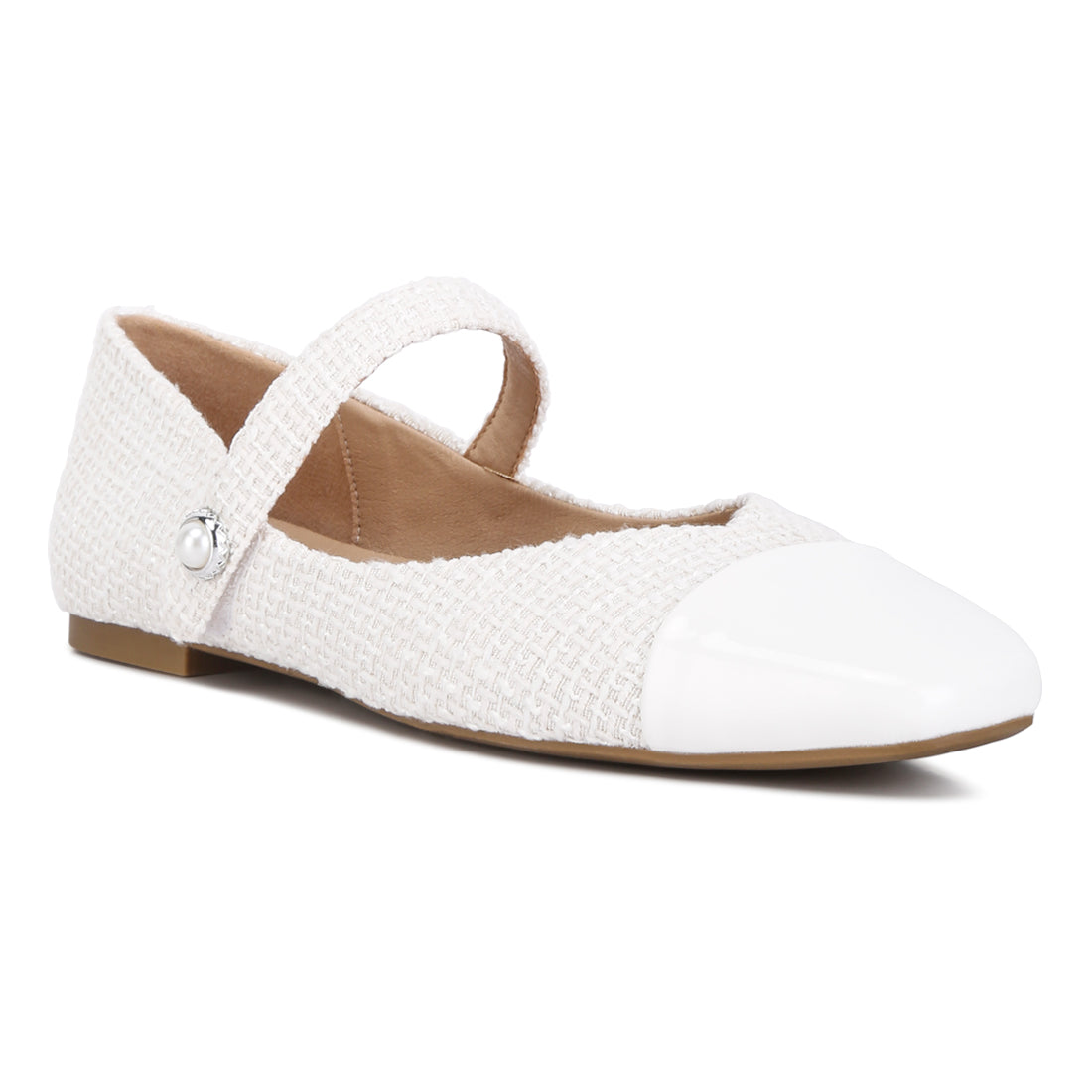 patent toe cap satin mary jane#color_white