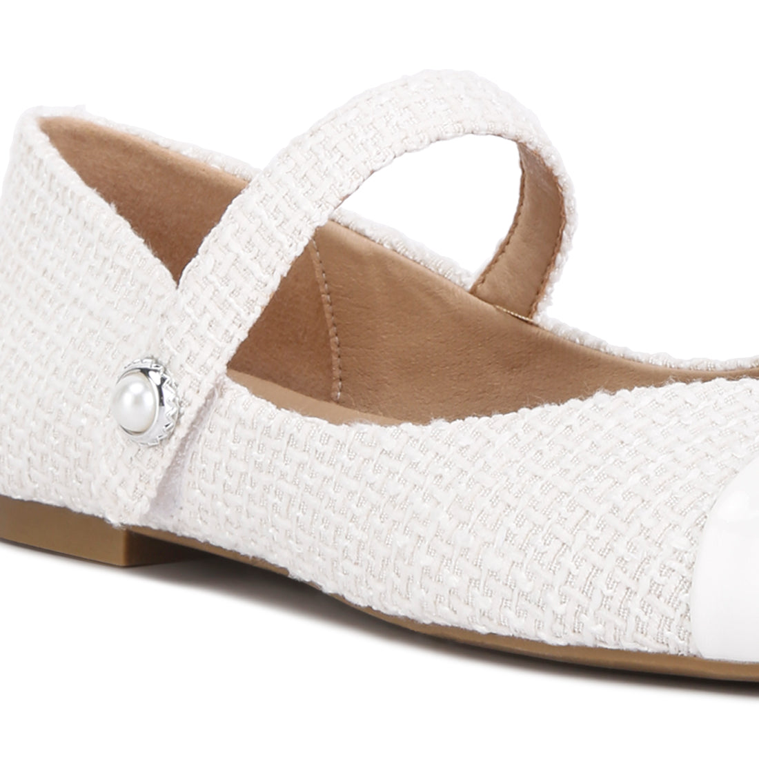 patent toe cap satin mary jane#color_white