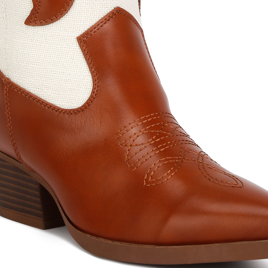 fallen patchwork cowboy boots#color_tan