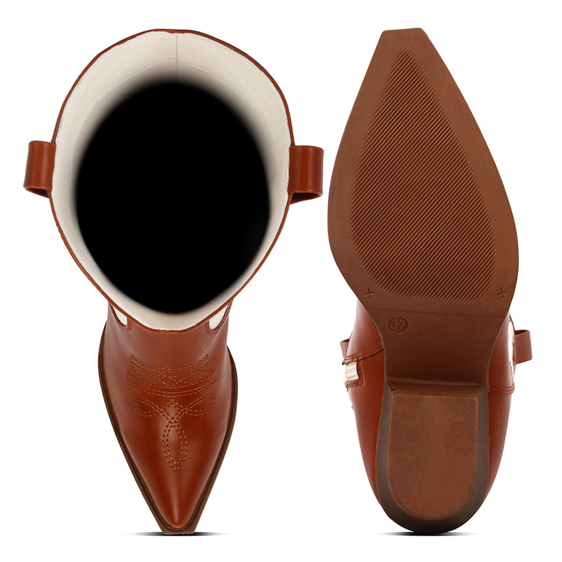 fallen patchwork cowboy boots#color_tan