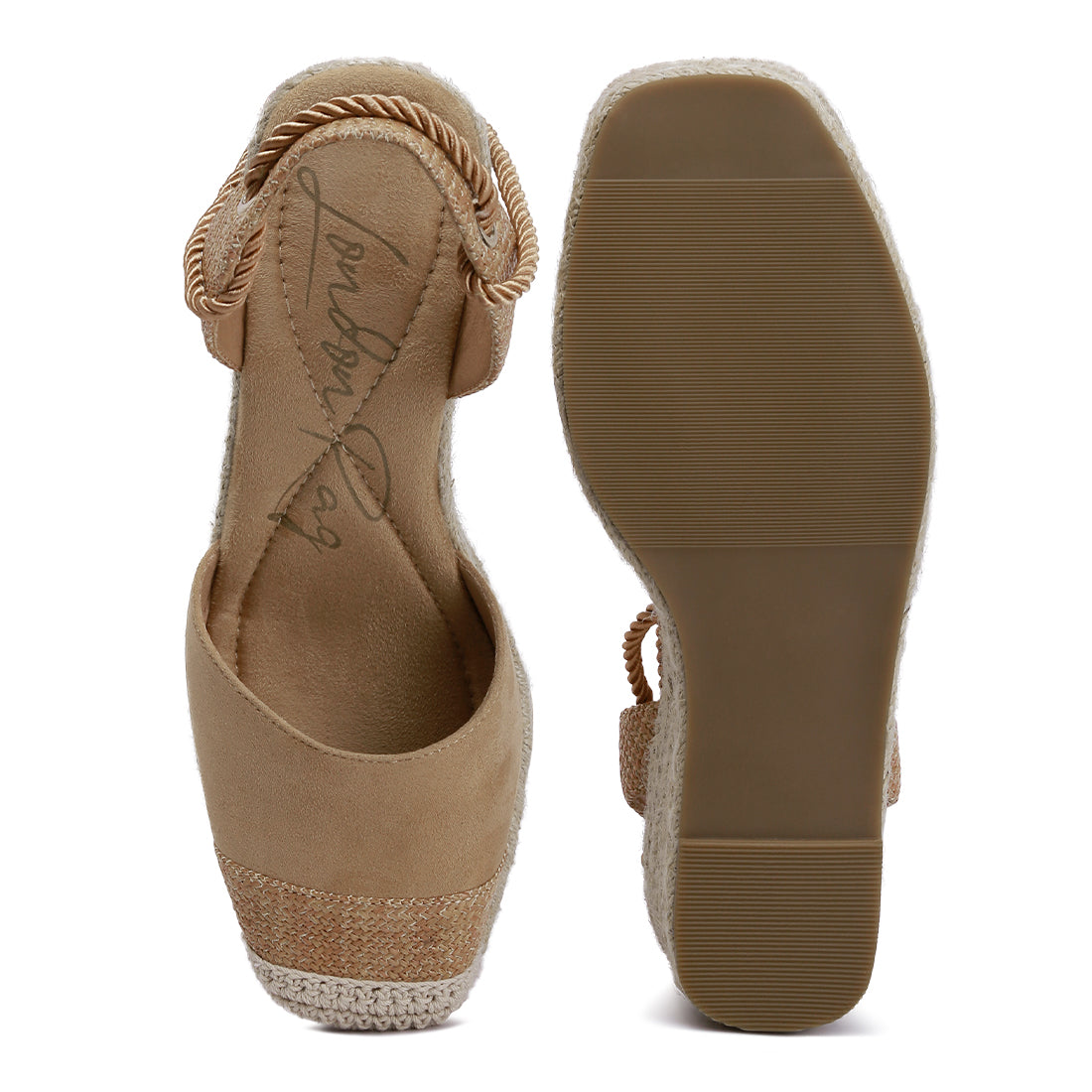 lace up crochet espadrilles#color_tan