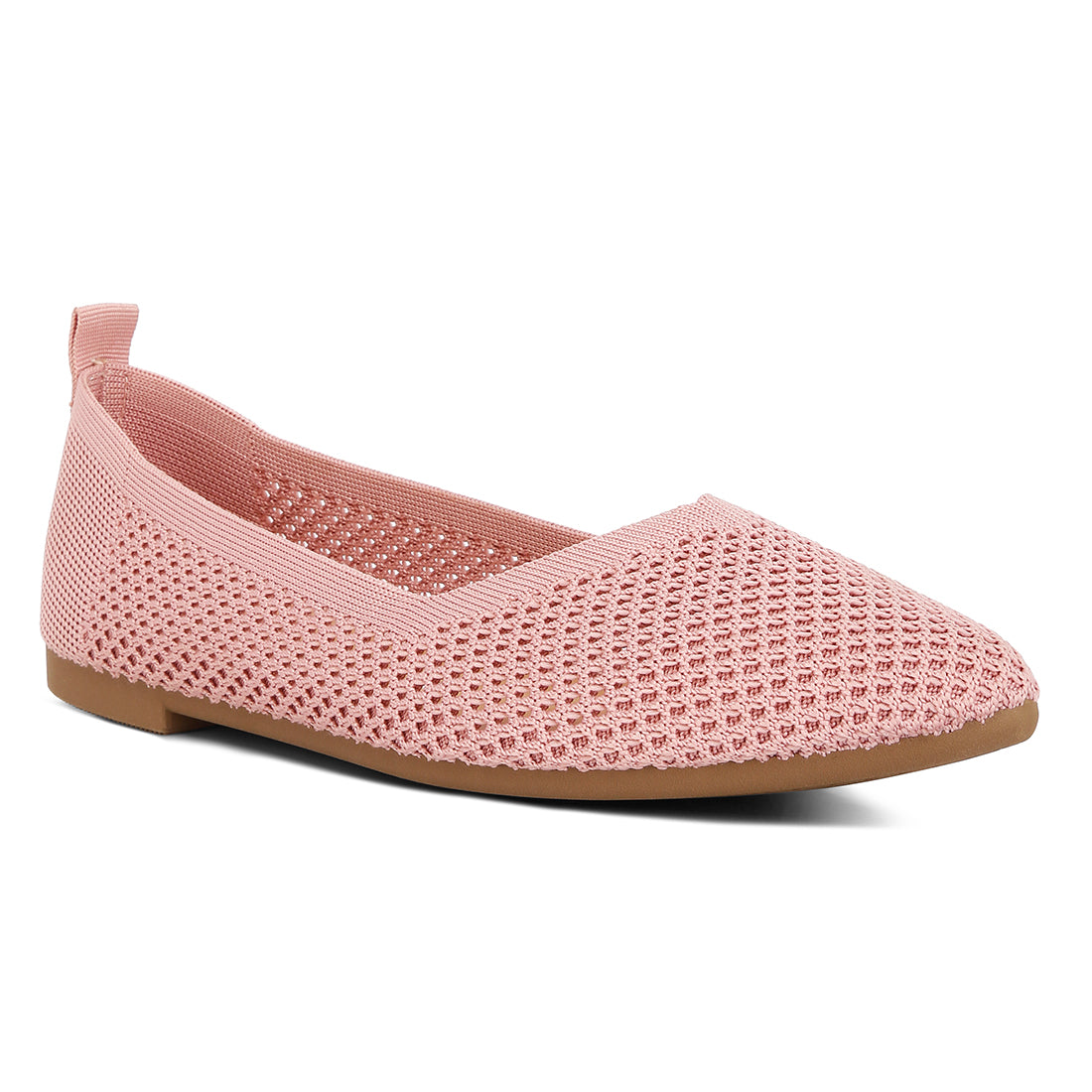 fly knit slip-on ballerinas#color_pink