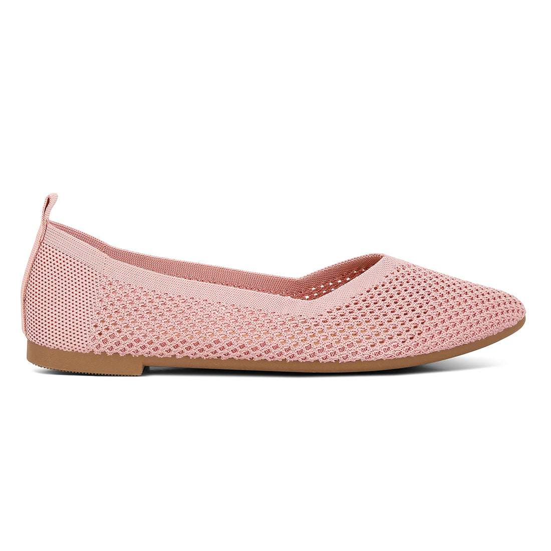 fly knit slip-on ballerinas#color_pink