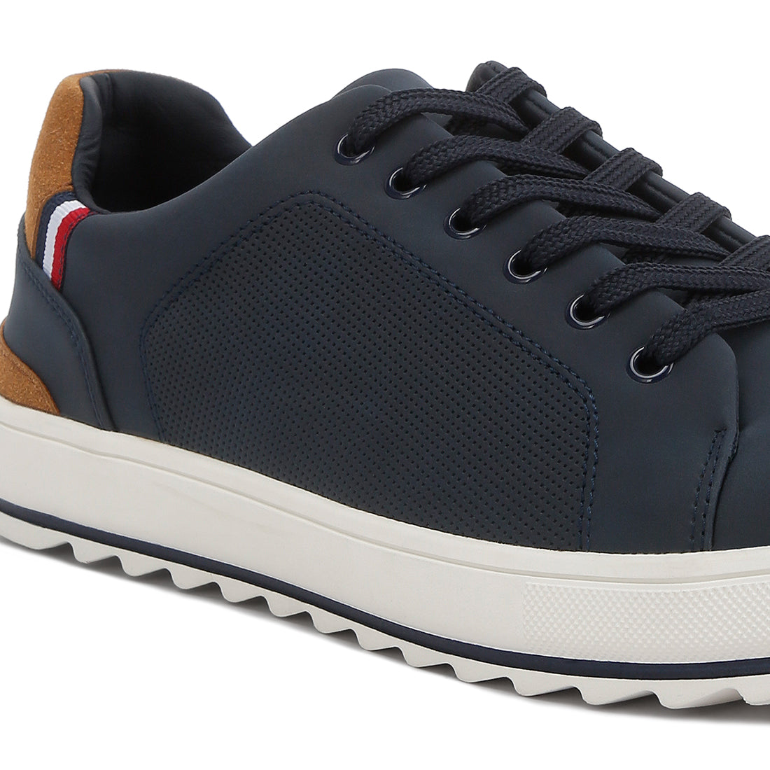 lug sole platform sneaker#color_navy