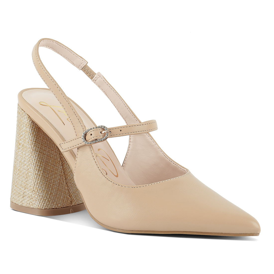 flared heel party sandals#color_beige