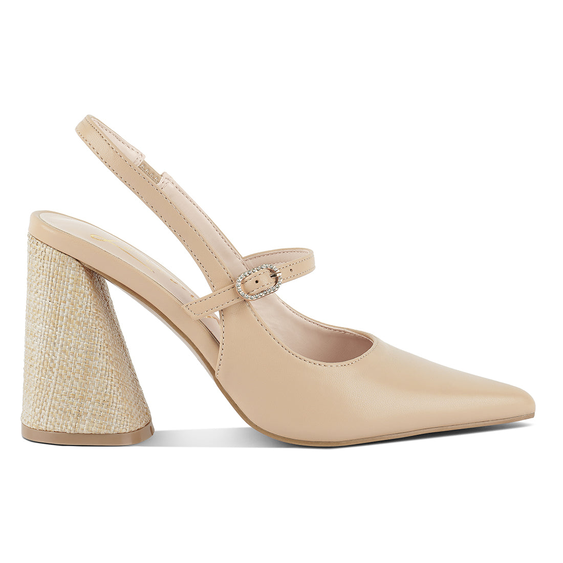 flared heel party sandals#color_beige
