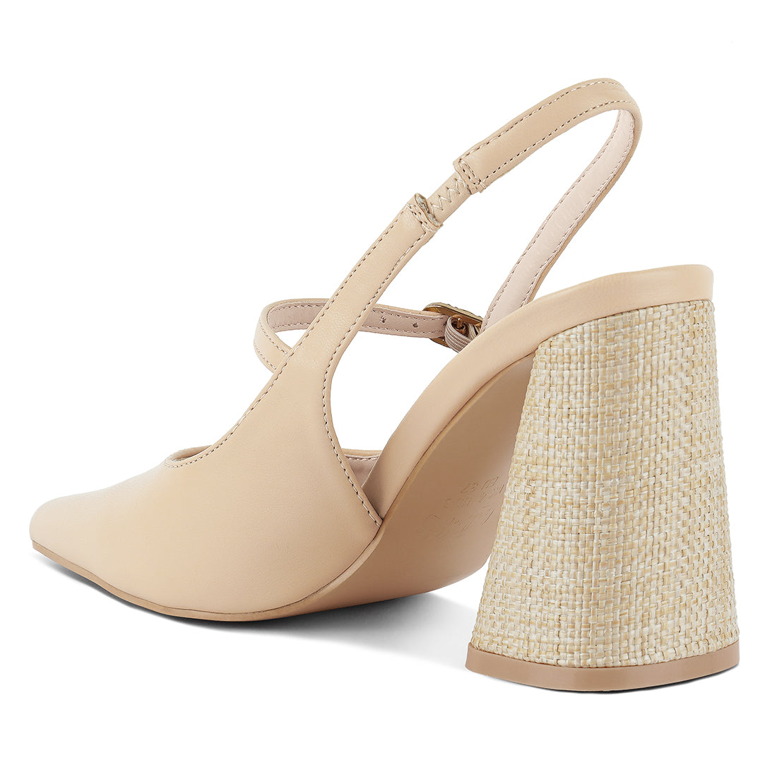 flared heel party sandals#color_beige