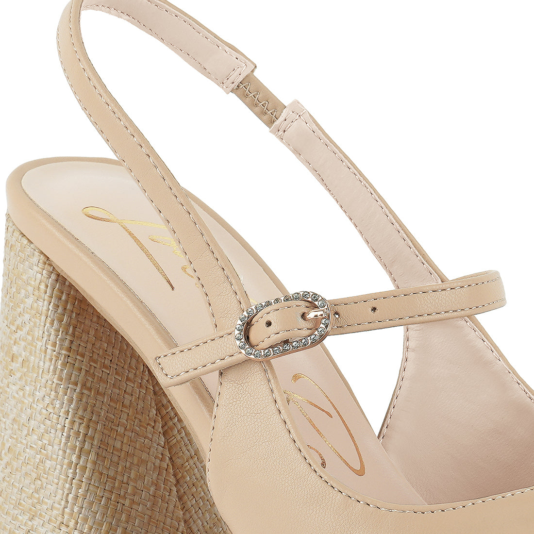 flared heel party sandals#color_beige