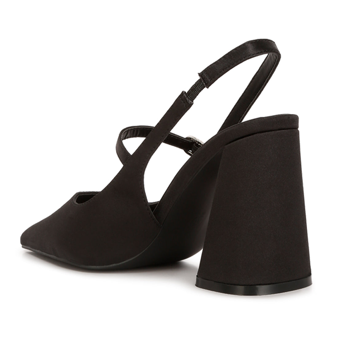 flared heel party sandals#color_black