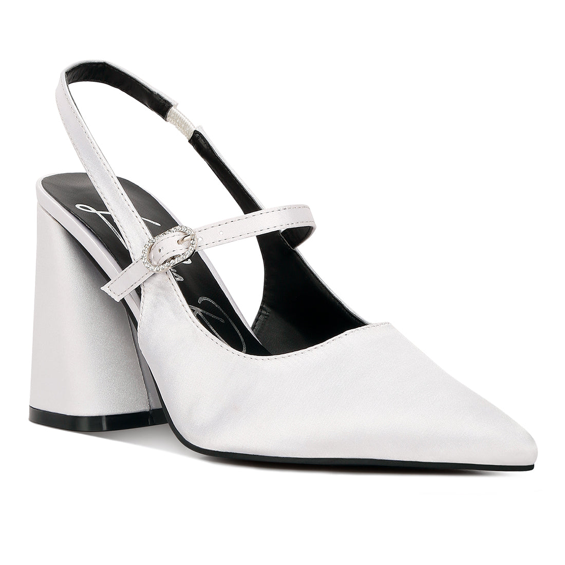 flared heel party sandals#color_white