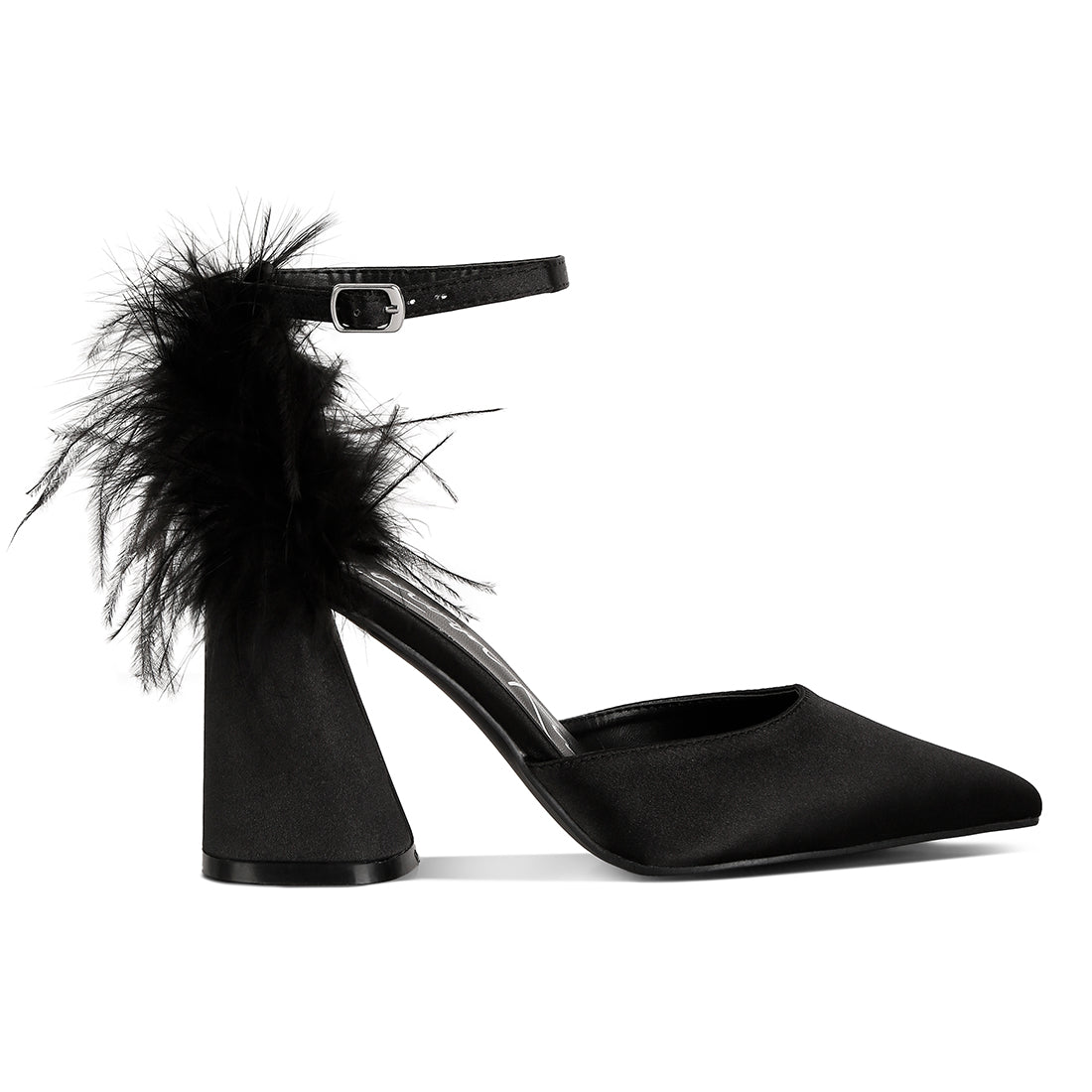 fur detail block heel sandals#color_black