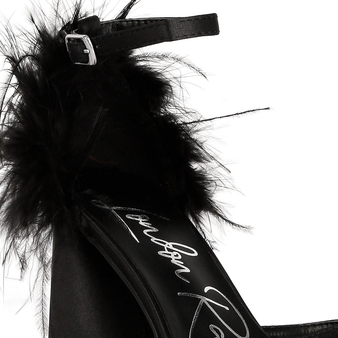 fur detail block heel sandals#color_black