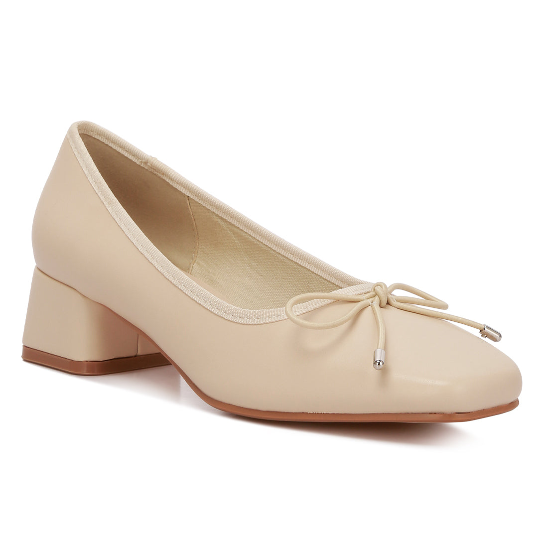 low block heel ballerinas#color_beige