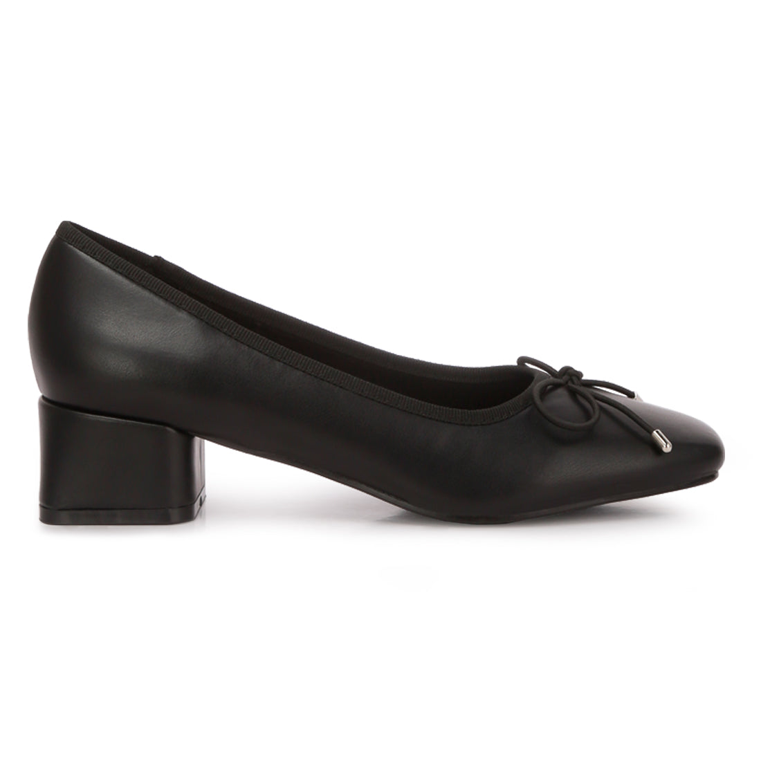 low block heel ballerinas#color_black